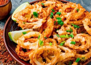 Azijos keptas calamari: traškus tobulumas su skaniais Azijos kritimais
