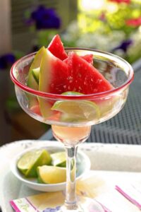 Margaritos arbūzų skiltelės - kūrybinė kulinarija