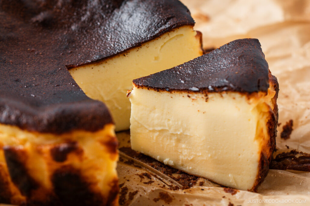 Basque Cheesecake バスクチーズケーキ • Just One Cookbook