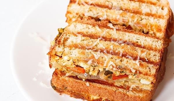 Paneer sumuštinių receptas (keptas ant grotelių) – Dassanos daržovių receptai