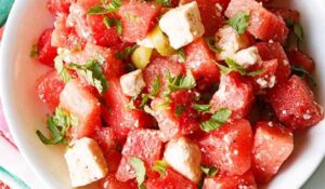 Arbūzų fetos salotų receptas – Dassanos daržovių receptai