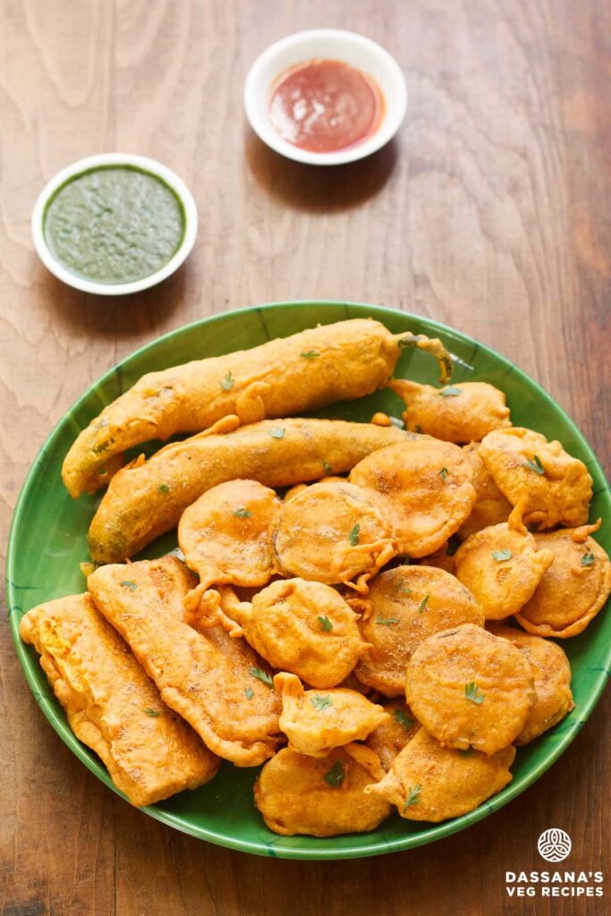 Bhajiya (Assorted Indian Fritters) – Dassana's Veg Recipes