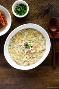 Dakjuk (Korean Chicken Porridge) - My Korean Kitchen