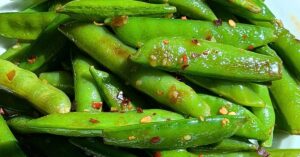 Stir Fry Snap Peas in Soyaki Sauce - Fast and