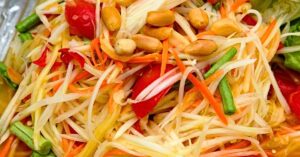 Thai Green Papaya Salad (Som Tam ส้มตำ ) | Rice